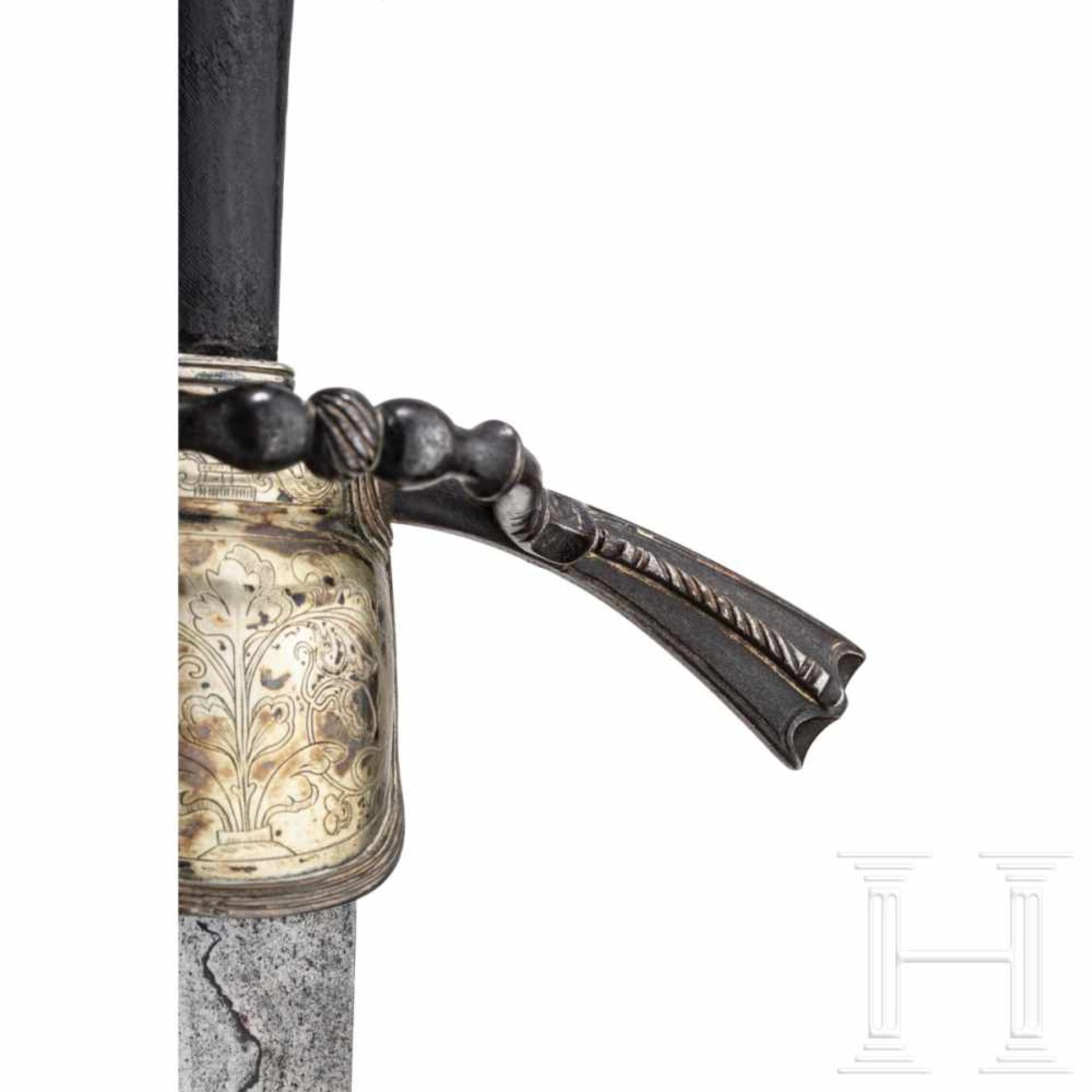 A silver-mounted hand-and-a-half sword in the style of circa 1560, Anton Konrad of Dresden, circa - Bild 6 aus 10