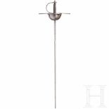 A Spanish cup-hilted rapier, 2nd half of the 17th centuryThe double-edged thrusting blade of diamond