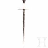 A Western European medieval thrusting sword, 2nd half of the 14th centuryThe double-edged