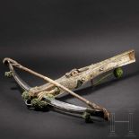 A crossbow with lavish bone inlays by Johann Bensheimer the Elder, Dresden, late 17th