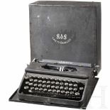 A service typewriter of the KDF respectively from the "MS Robert Ley"Portable Ausführung im Koffer