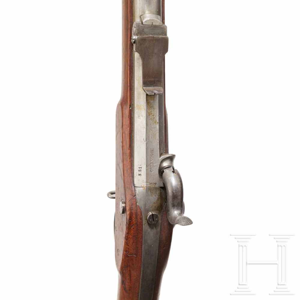 A model 1857 "Vereinsgewehr" with bayonetRifled barrel in 13.9 mm calibre, bright bore, iron front - Bild 3 aus 3