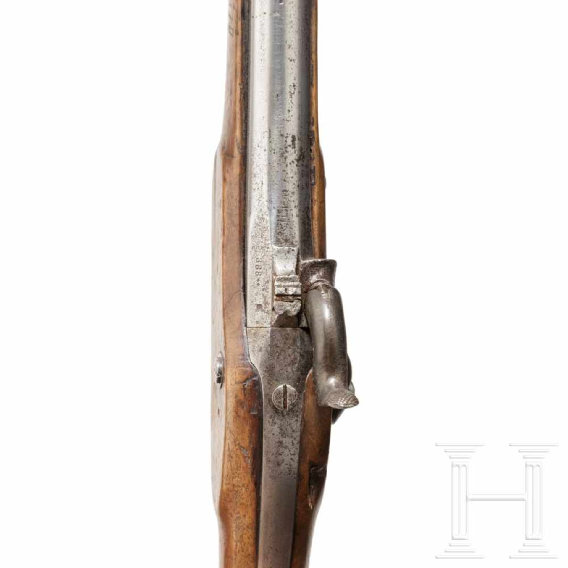 A Württemberg M 1860 sapper carbineGezogener Lauf im Kaliber 13,9 mm, Seele rau, auf der Oberseite - Bild 3 aus 3