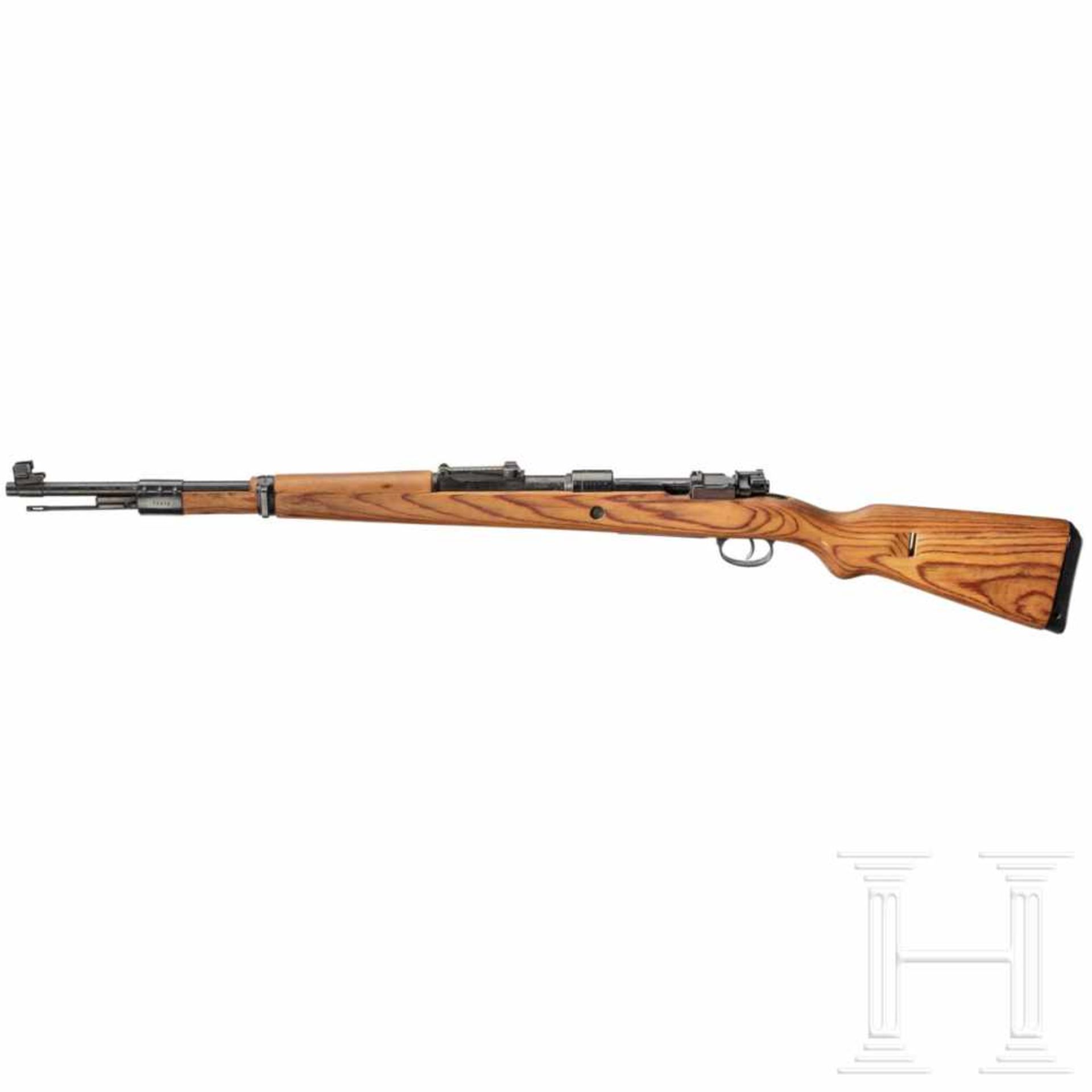 A carbine 98 k, code "swp - 45"Kal. 8x57 IS, Nr. 73376a, nummerngleich bis auf Visierblatt. - Bild 3 aus 3