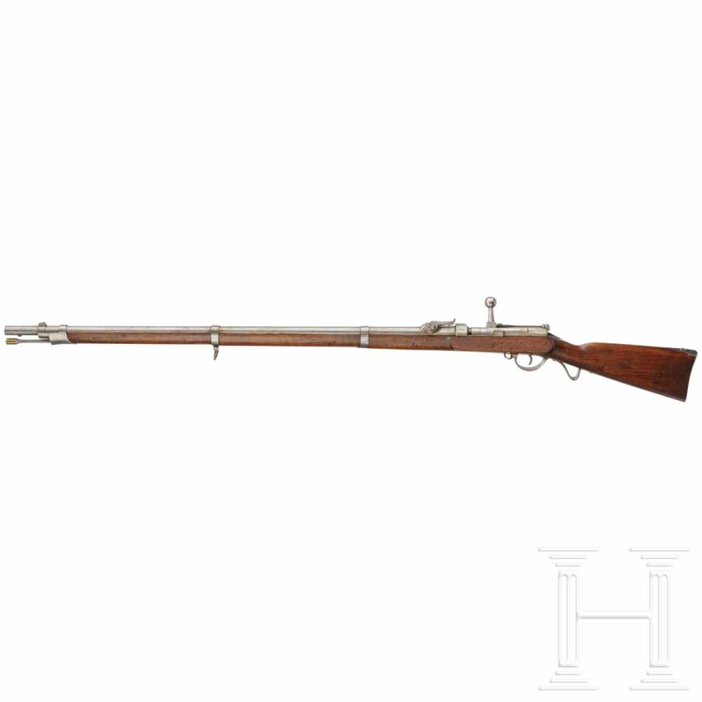 A Württemberg needle-fire rifle M 1857/67Kal. 15,4 mm, Nr. 1364, nummerngleich (Nummer auf dem - Bild 2 aus 3
