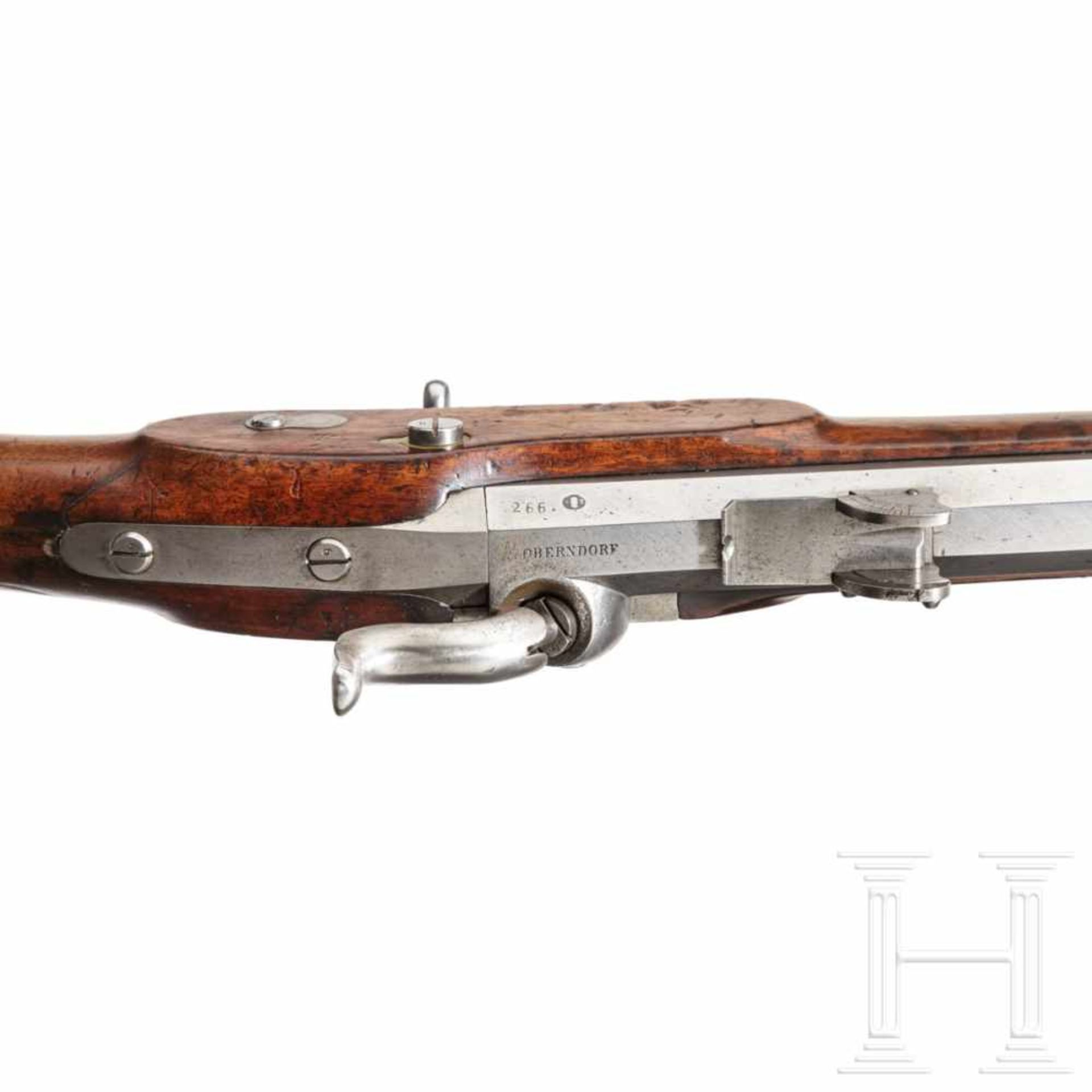 A model 1845 sniper rifle, Wild system, first modelOctagonal barrel with multiple grooves in calibre - Bild 3 aus 3