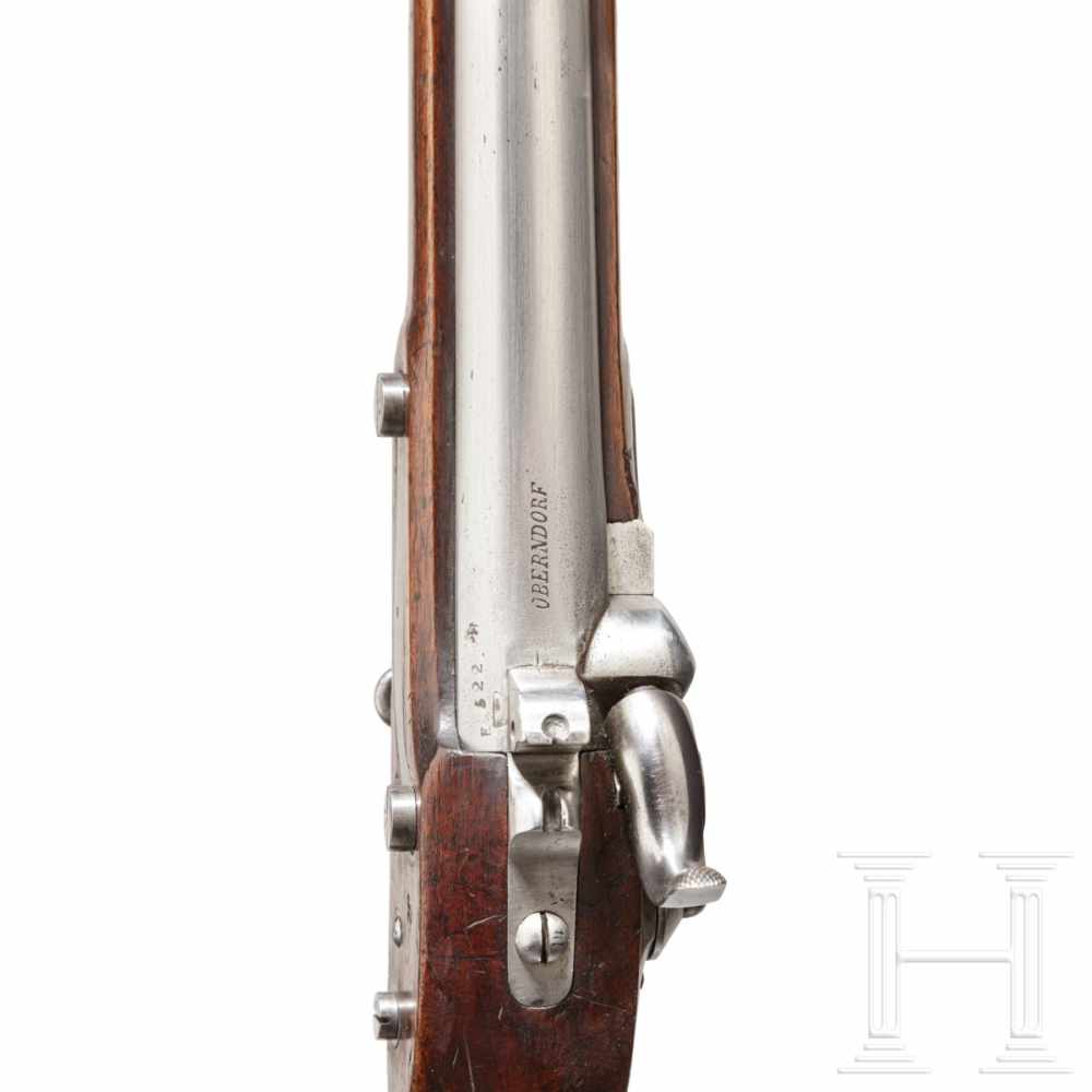 A Hesse-Darmstadt M 1777/40/55 infantry rifleGezogener Lauf im Kaliber 17,5 mm, Seele leicht rau mit - Image 3 of 3