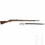A French M 1866 Chassepot needle-fire rifleKal. 11 mm, Nummer 48677, nummerngleich. Blanker,