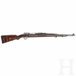 An M 1935 carbine for Brazil by MauserKal. 7x57, Nr. 1644, Nummerngleich. Blanker Lauf.