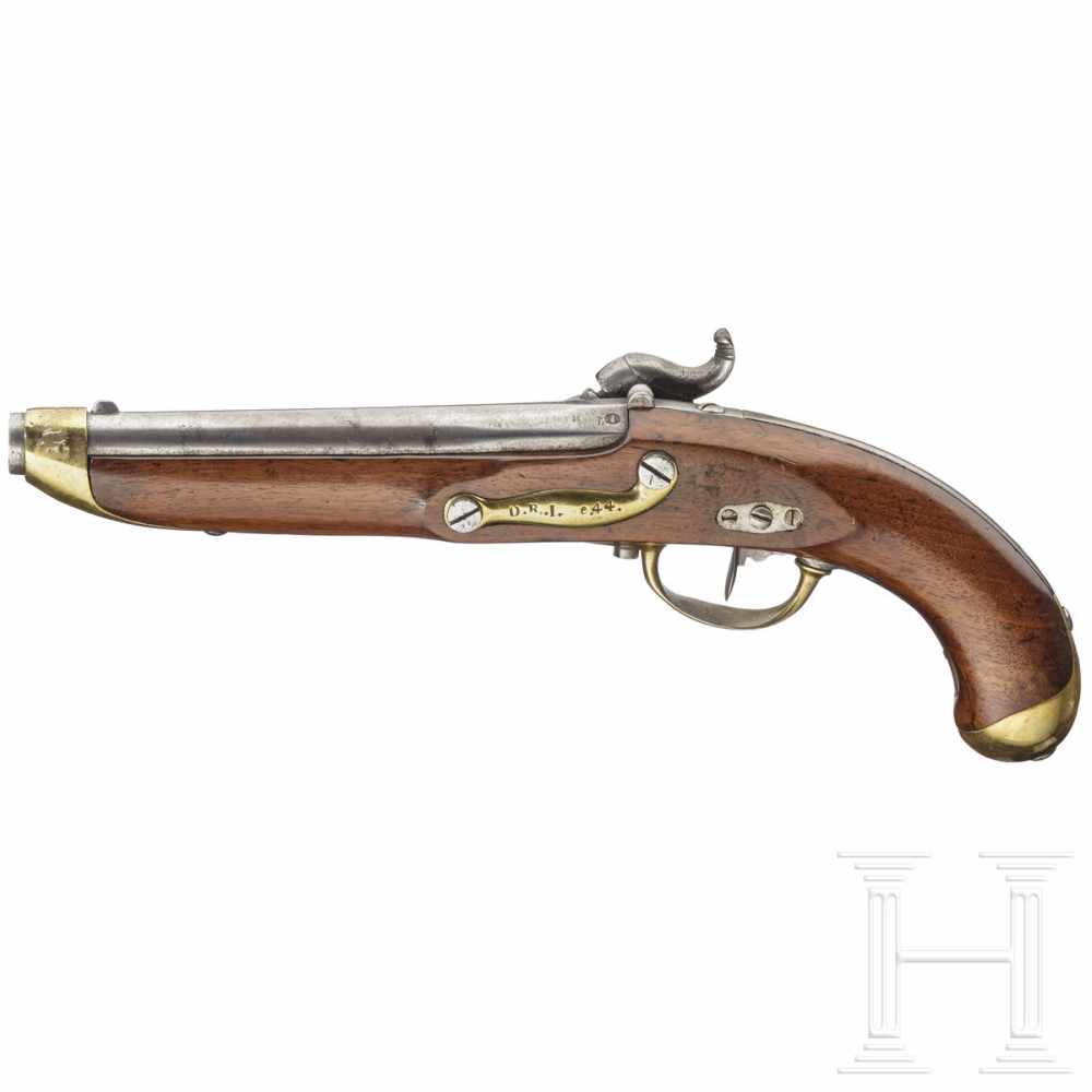 A Baden cavalry pistol M 186/40 U/MGlatter Lauf im Kaliber 17,5 mm, links über der Pulverkammer - Image 2 of 2