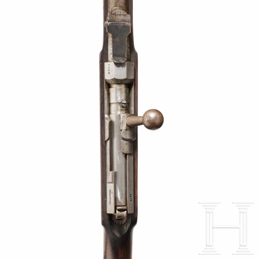 A model 1870 rifle for combat engineers and artillerymenCal. 15.2 mm, Nr. 1308. Partially slightly - Image 3 of 3