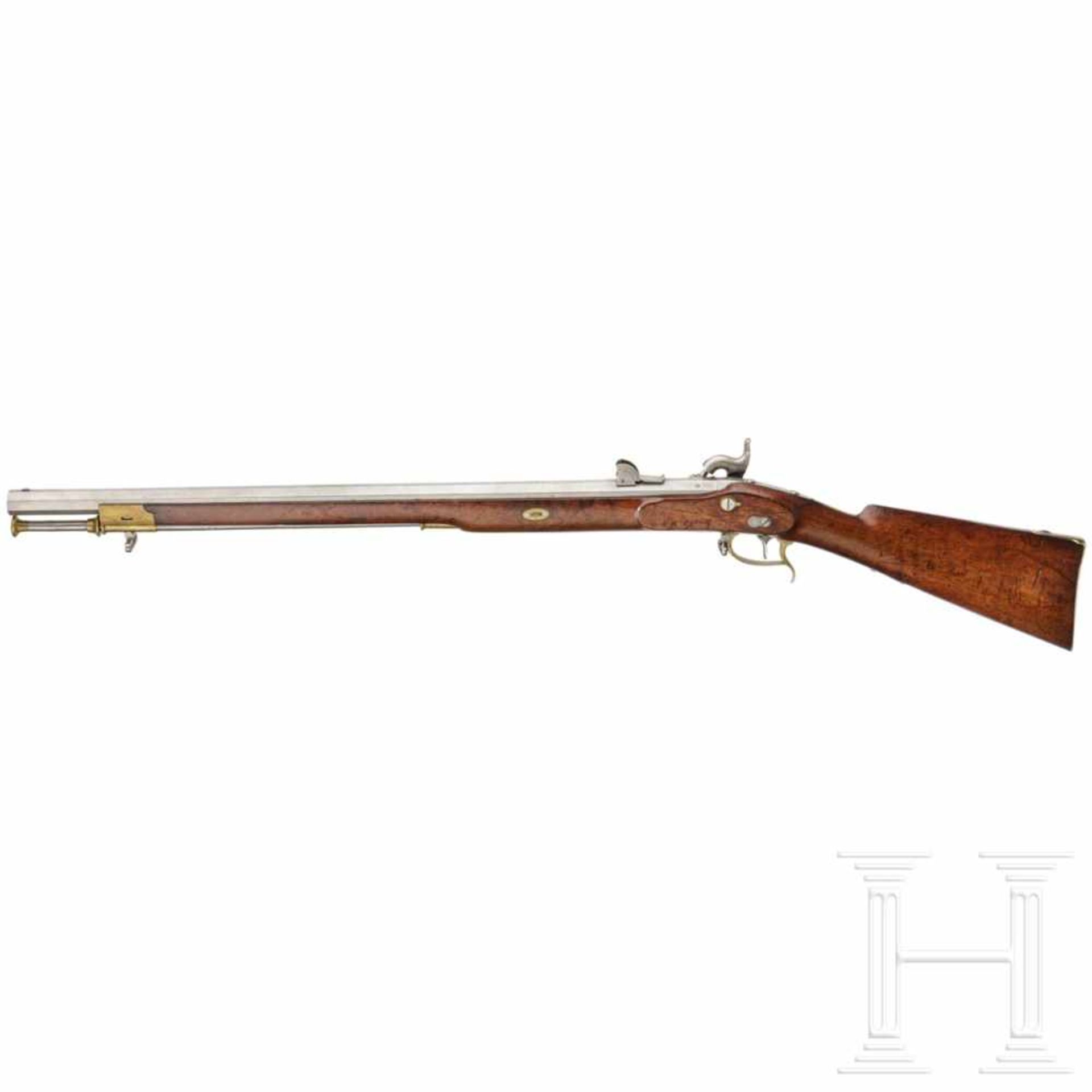 A model 1845 sniper rifle, Wild system, first modelOctagonal barrel with multiple grooves in calibre - Bild 2 aus 3