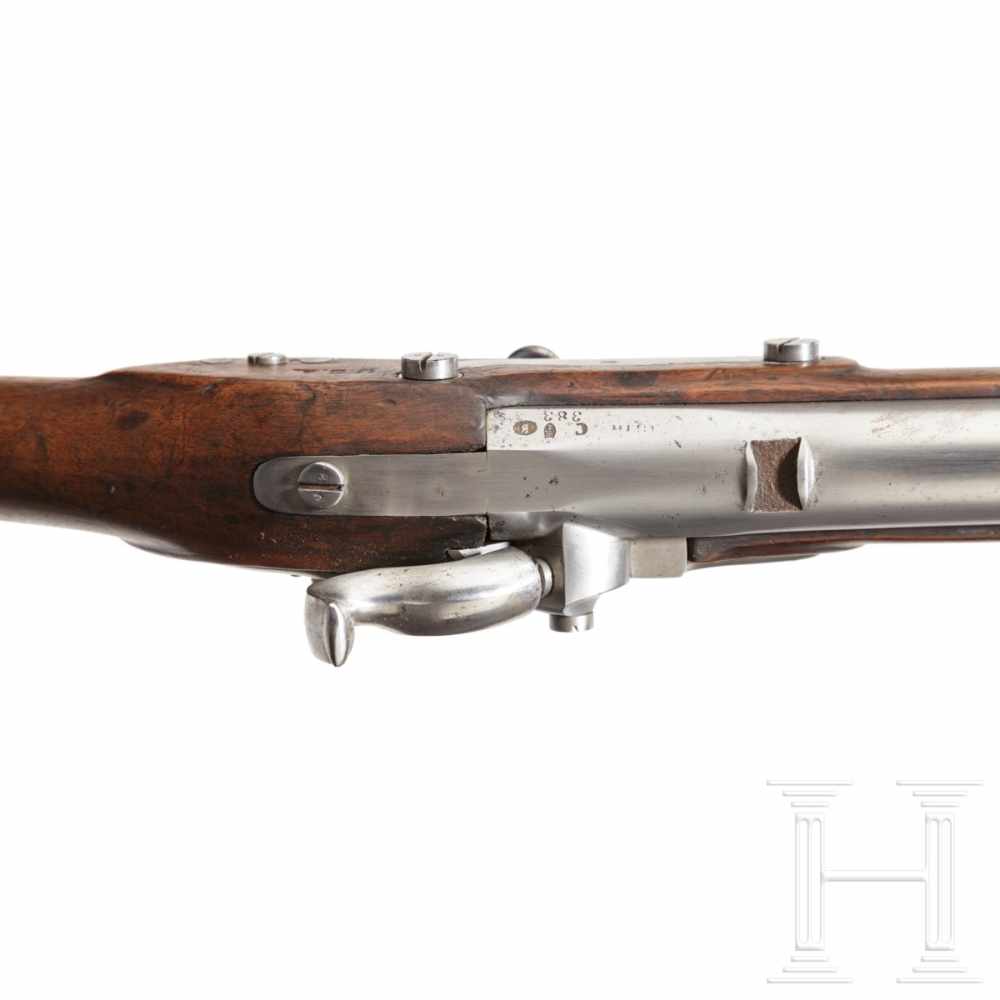 A model 1816/44 U/M infantry rifleSmooth-bore barrel in calibre 17.5 mm, iron front sight and - Bild 3 aus 3