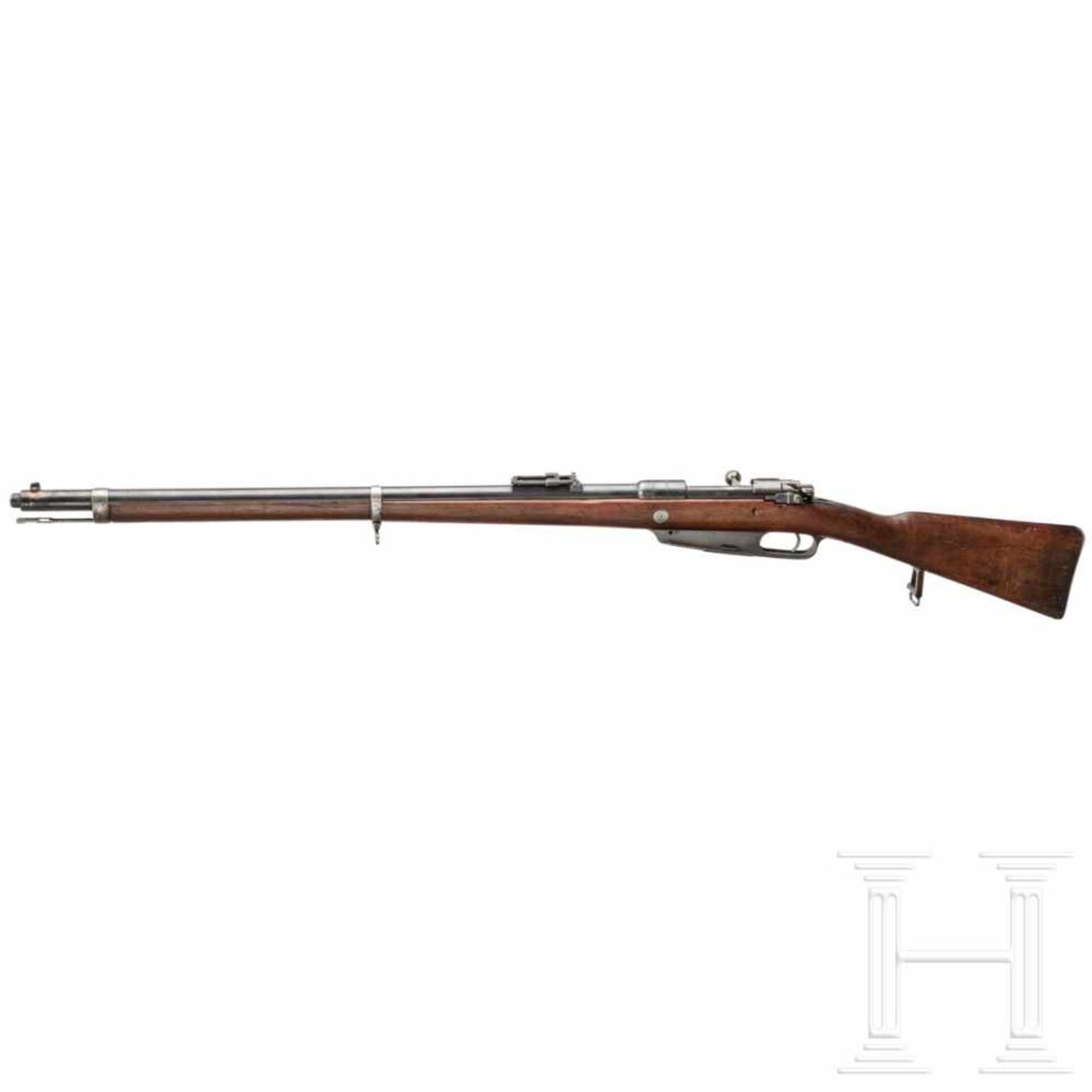 A rifle 88/05 by Loewe, 1891Kal. 8x57 IS, Nr. 1061S, nicht nummerngleich. Lauf leicht matt. - Bild 2 aus 3