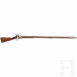 A French infantry musket M 1777 An 9Glatter Lauf im Kaliber 17,5 mm, an der Unterseite