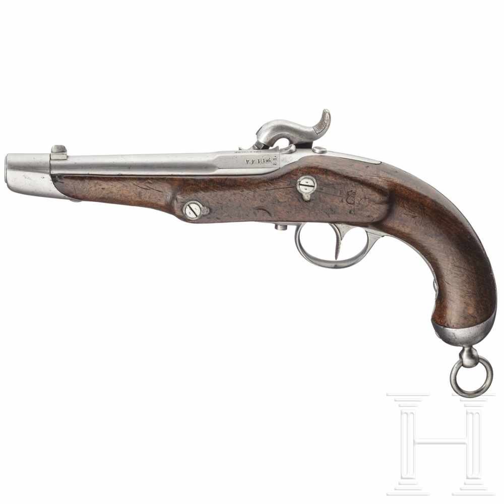 A Württemberg M 1862 cavalry pistol, Minié systemGezogener Lauf im Kaliber 14 mm, Seele fast - Image 2 of 2