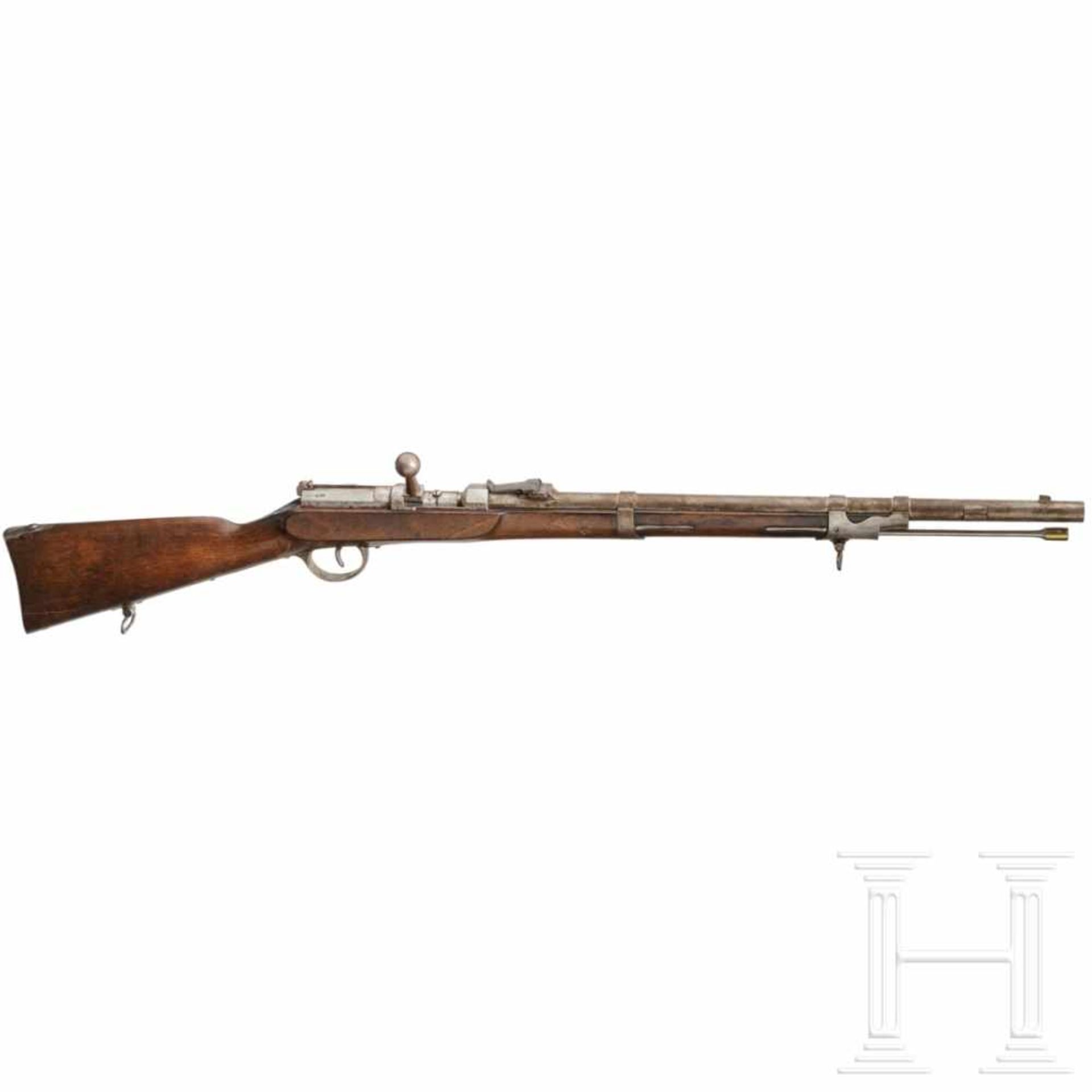 A model 1870 rifle for combat engineers and artillerymenCal. 15.2 mm, Nr. 1308. Partially slightly