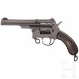 A Mauser M 1878 "Zick-Zack-Revolver"Kal. 9 mm CF, Nr. 1513, sechsschüssig, matter, leicht rauer