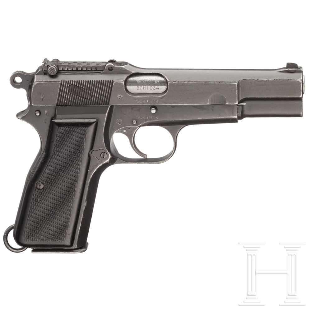 A Browning John Inglis HP pistol No. 1 Mk 1, with shoulder stock Kal. 9 mm Luger, Nr. 5CH1934, - Image 2 of 4