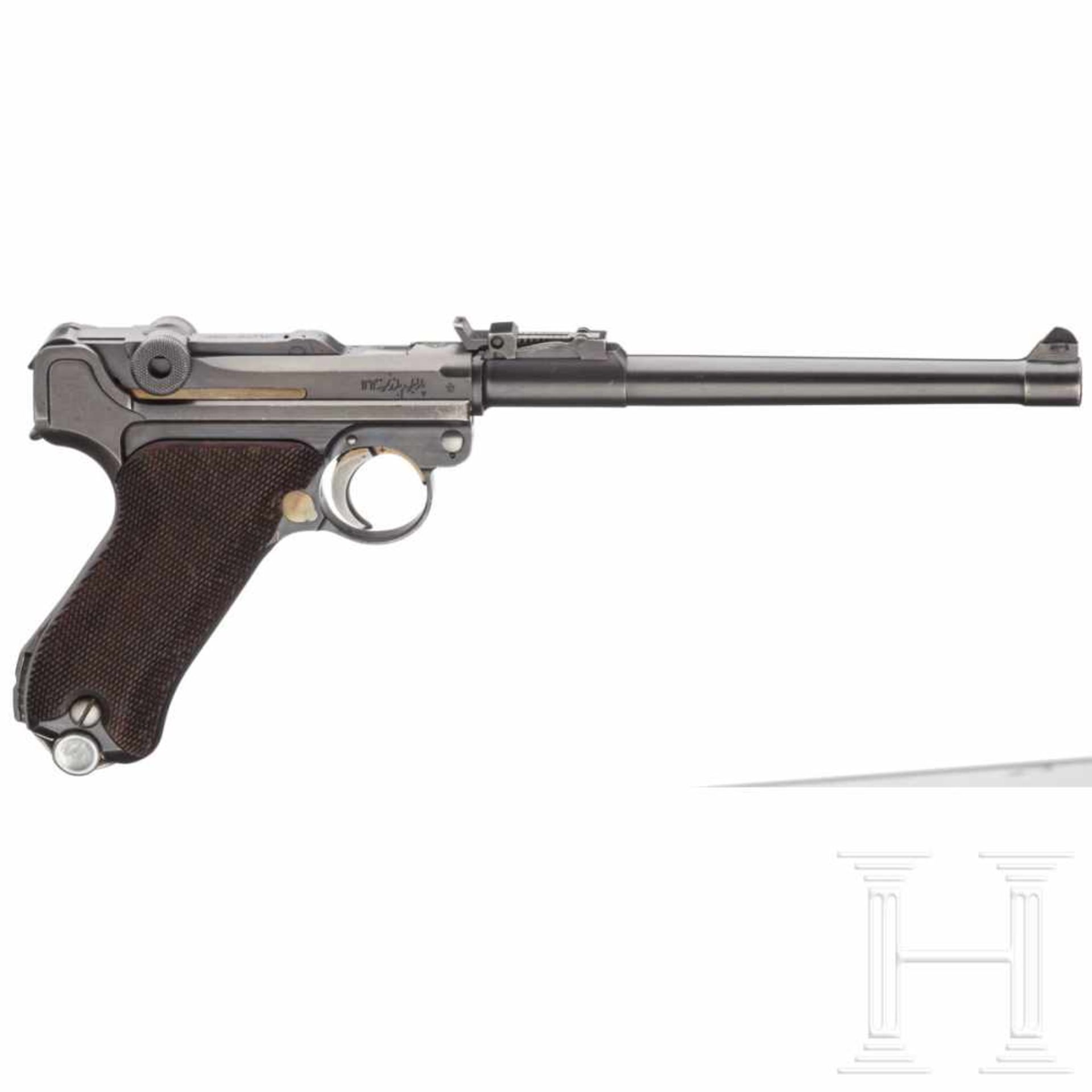 A M 1935/36 long Parabellum Mauser with stock and holster, PersiaKal. 9 mm Luger, Nr. 3204 ( - Bild 2 aus 7
