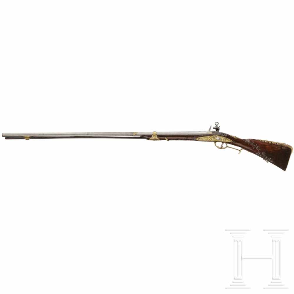 A deluxe miquelet rifle from a noble estate, Thomaso Contino of Pinerolo, circa 1720Two-stage - Image 4 of 11