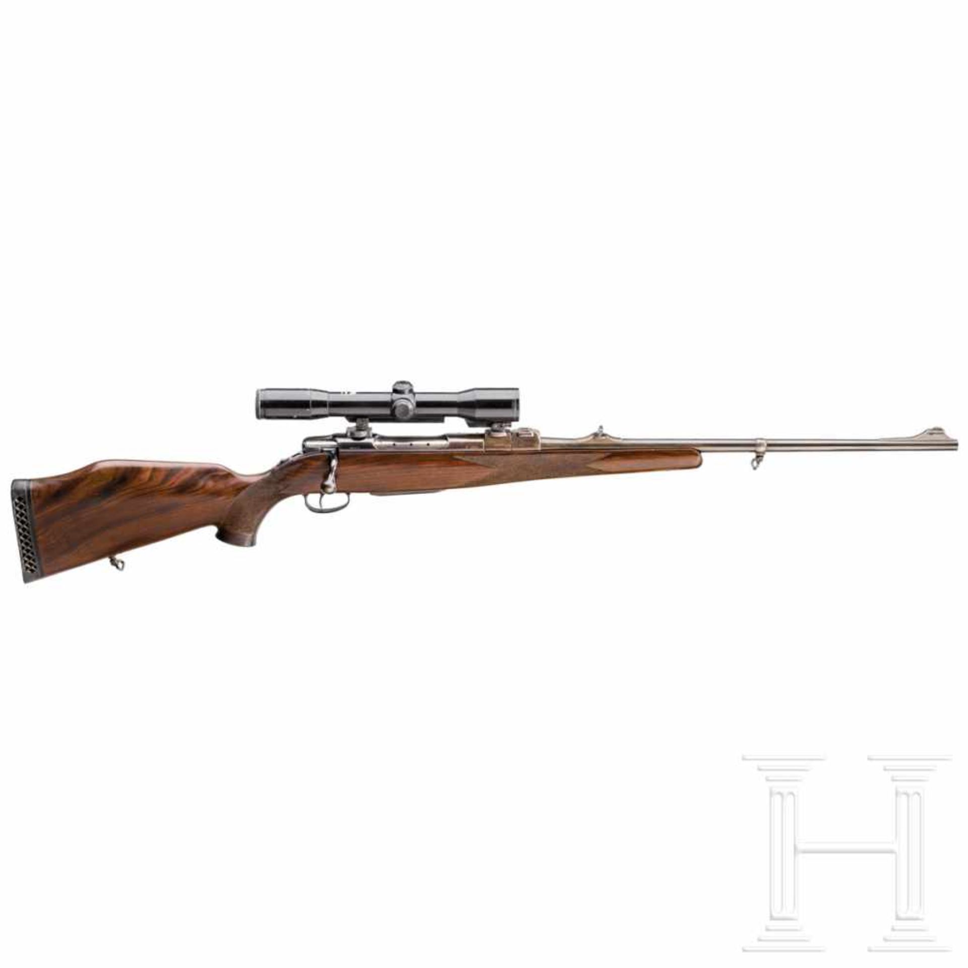 A Sauer 80 repeating rifle, with Hensold scopeCal. .300 Weatherby Magnum, no. E16540. Bright bore,