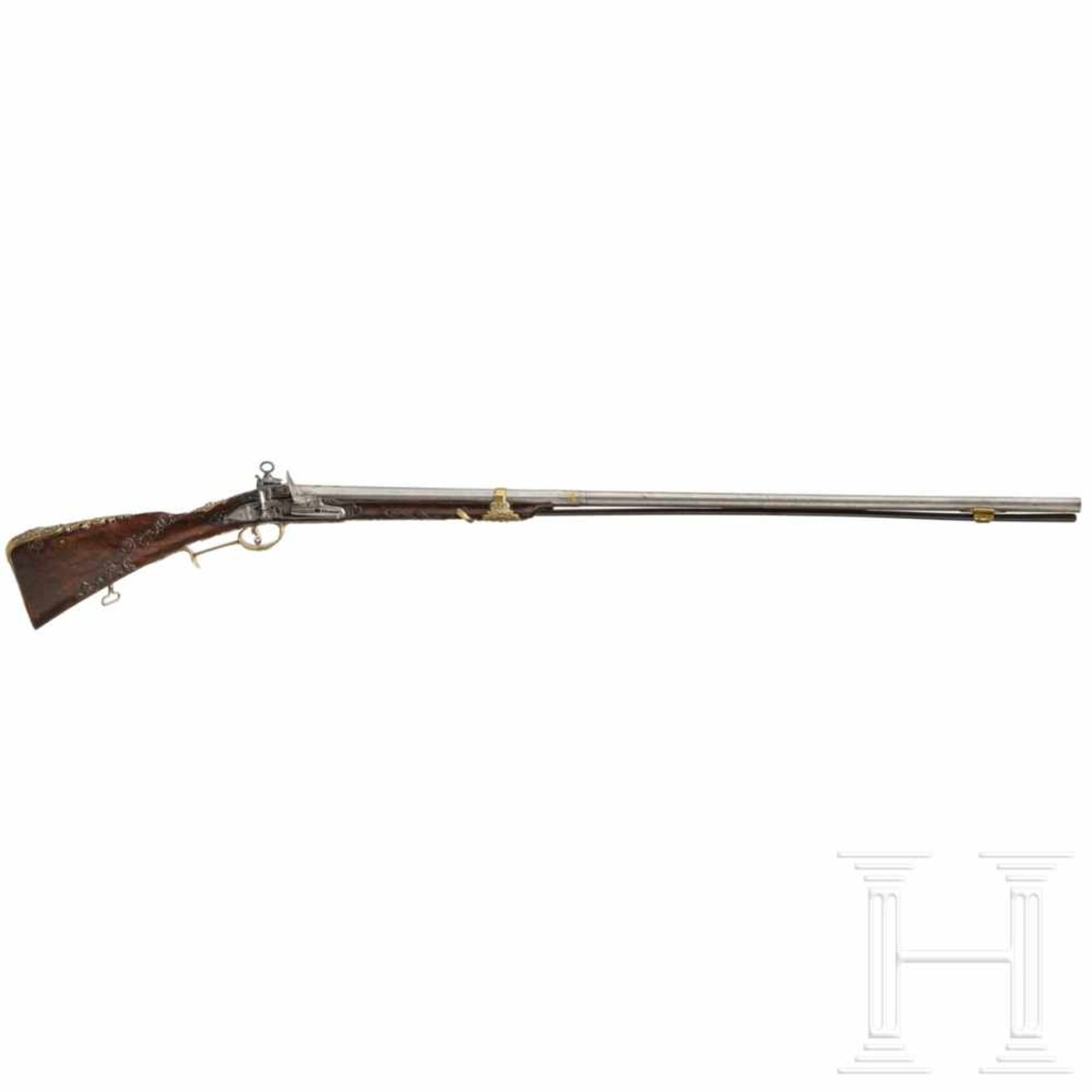 A deluxe miquelet rifle from a noble estate, Thomaso Contino of Pinerolo, circa 1720Two-stage - Bild 2 aus 11