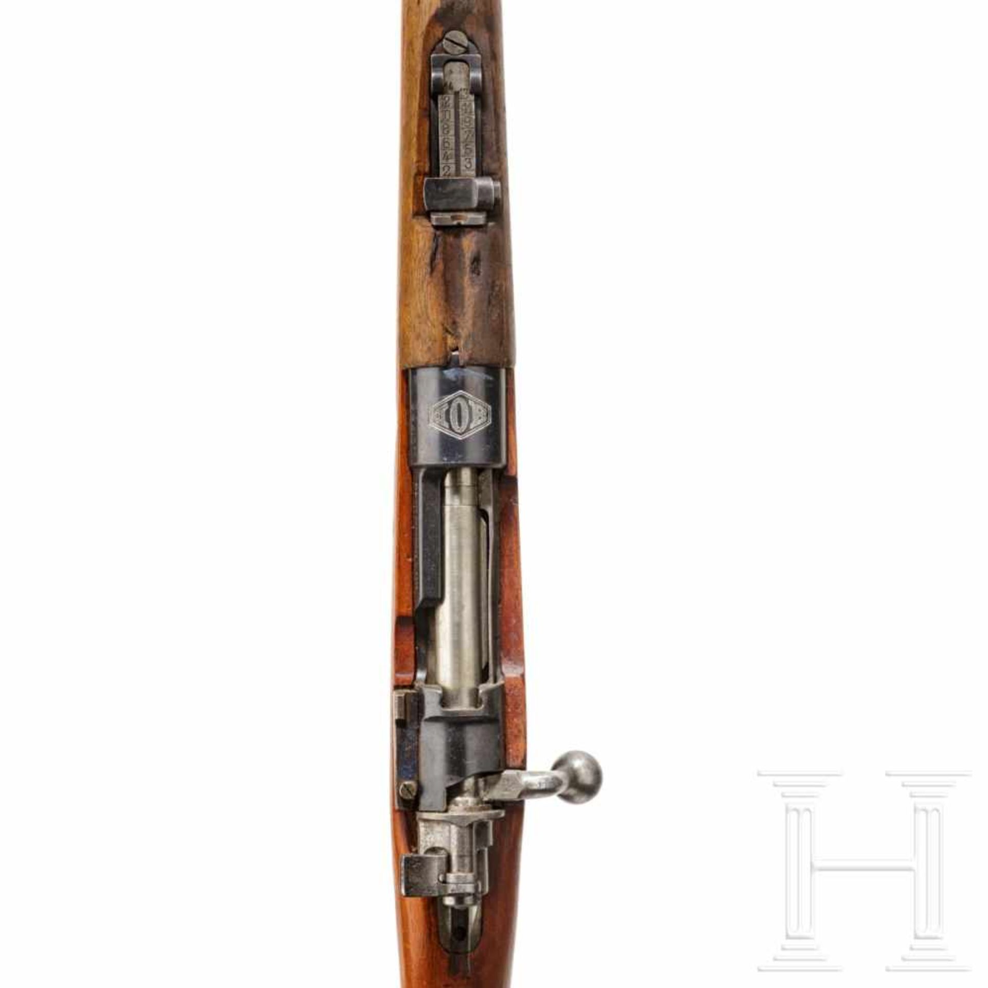 A FN M 1948 carbine from Dutch East IndiaKal. 8x57 IS, Nr. 3706, nummerngleich bis auf Schaft. - Bild 3 aus 3