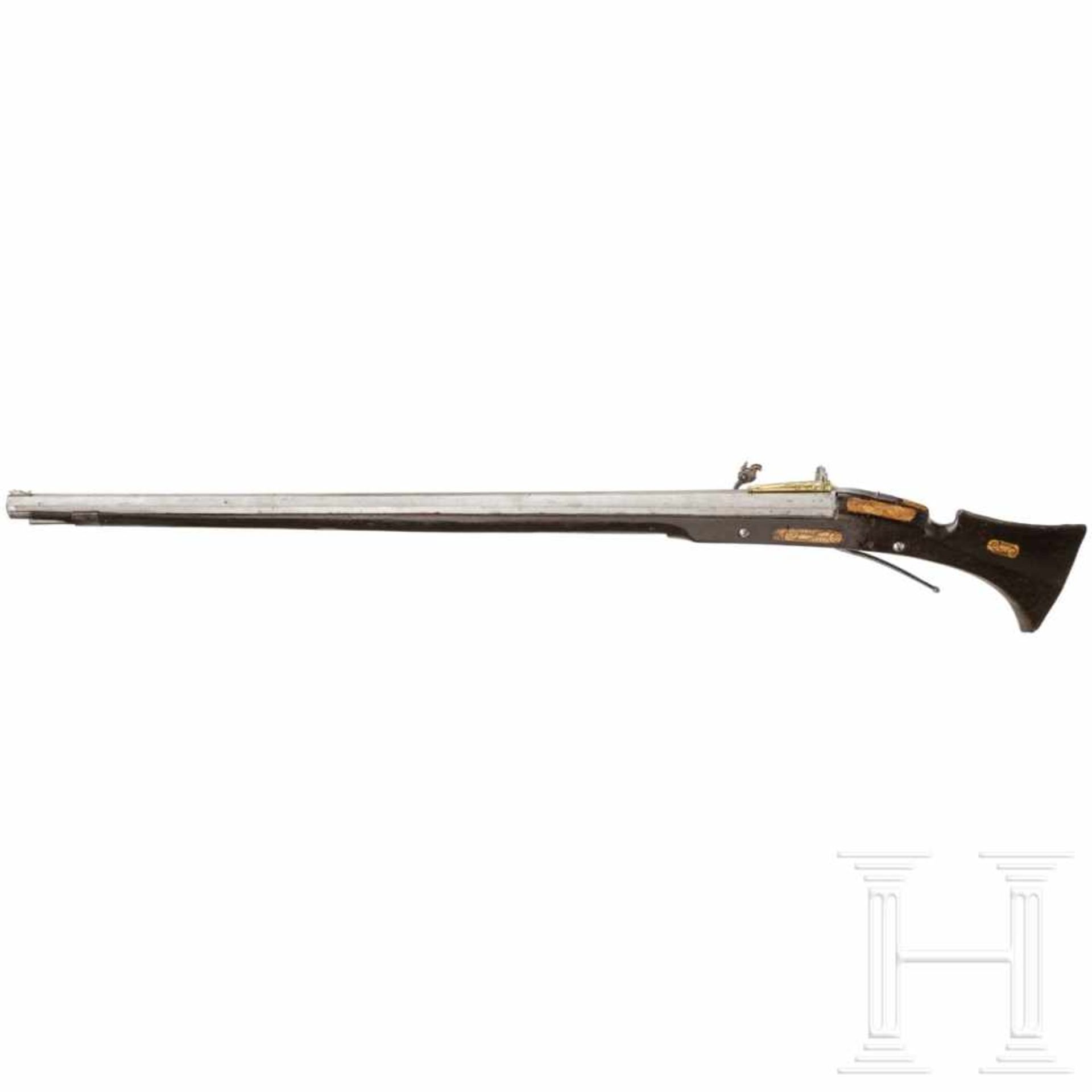 A heavy matchlock musket with musket fork rest from the Emden armoury, circa 1600Smoothbore - Bild 3 aus 6