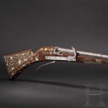 An important mother-of-pearl-inlaid matchlock-musket, Dresden, circa 1580/90Octagonal to round