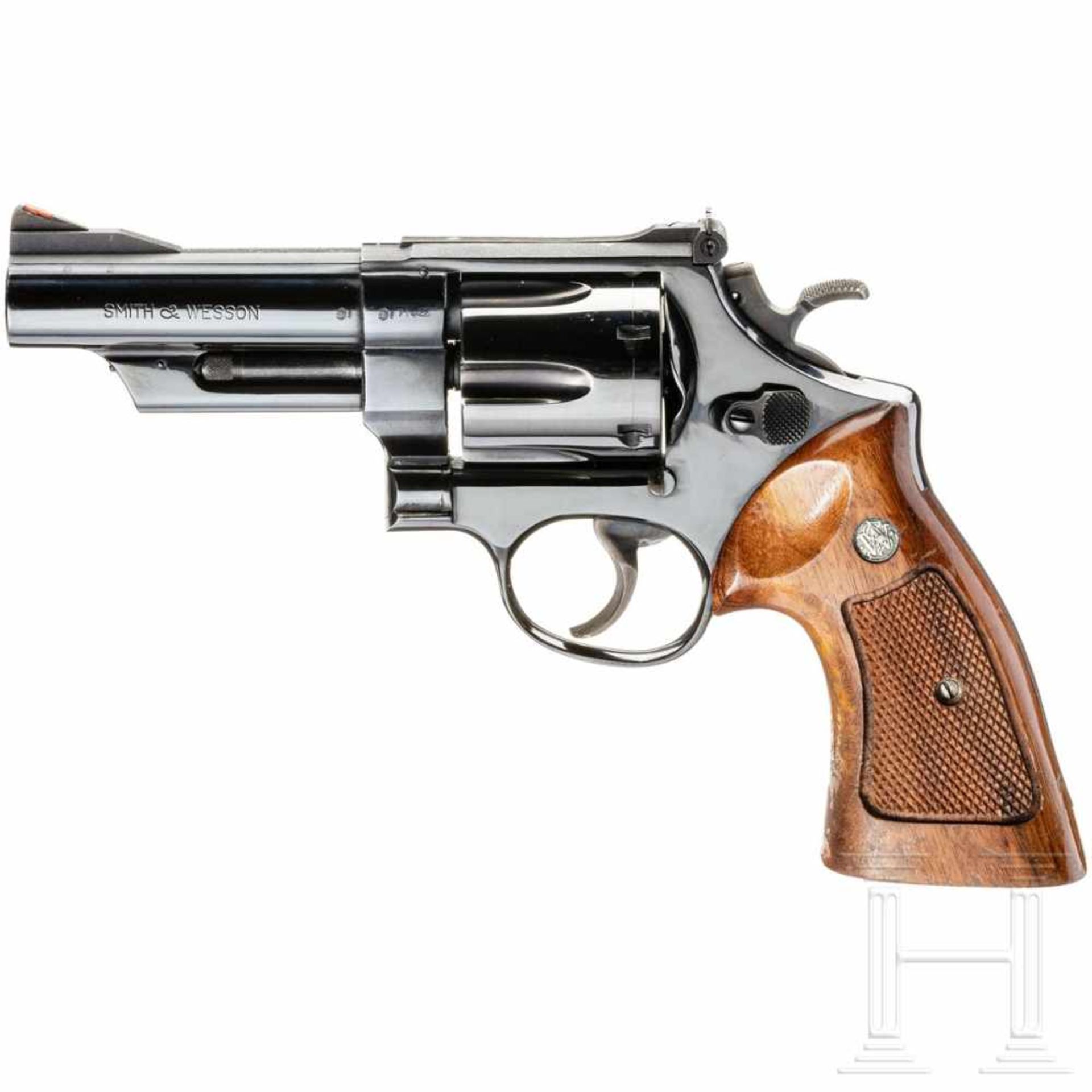 A cased Smith & Wesson Mod. 57, "The .41 Magnum Target"Blanker Lauf, Länge 4". Sechsschüssig. Dt. - Bild 3 aus 3