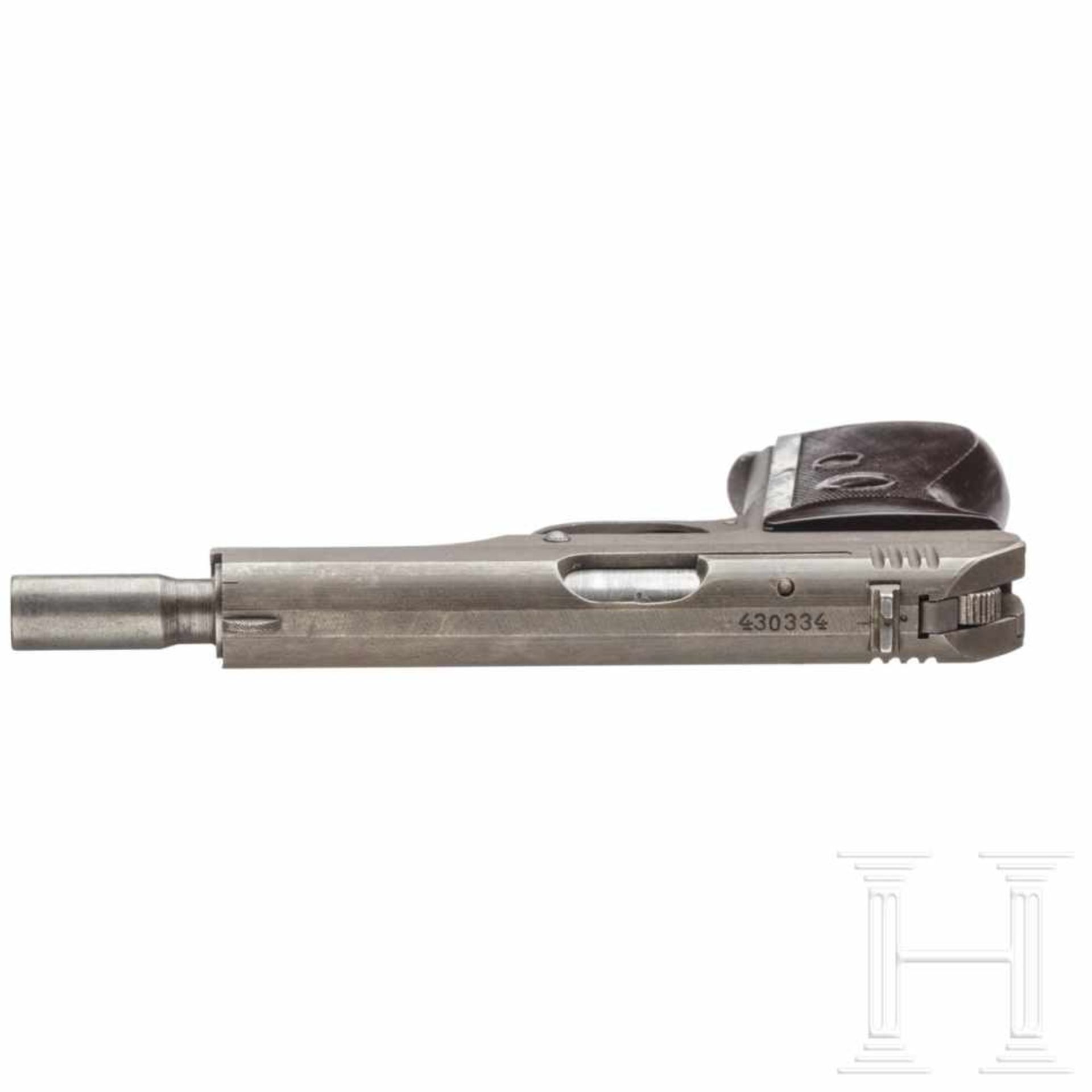 A CZ M 27, code "fnh", barrel with attachment for a silencerKal. 7,65 mm Brown., Nr. 430334, - Bild 3 aus 5