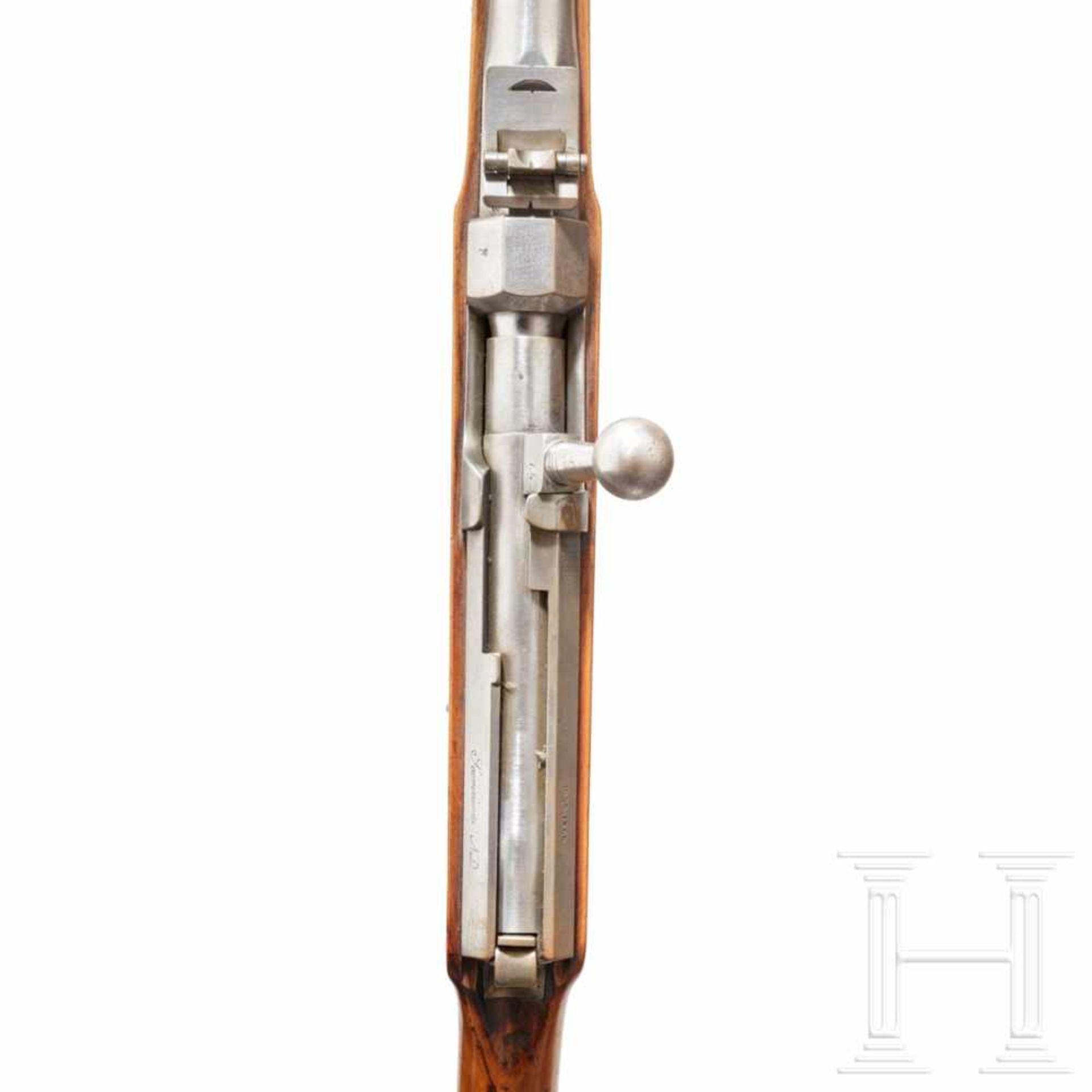 An M 1841 needlefire rifleKaliber 15,4 mm, Nummer 3574, Verschlussteile gestempelt 74 (später)?, - Bild 3 aus 3