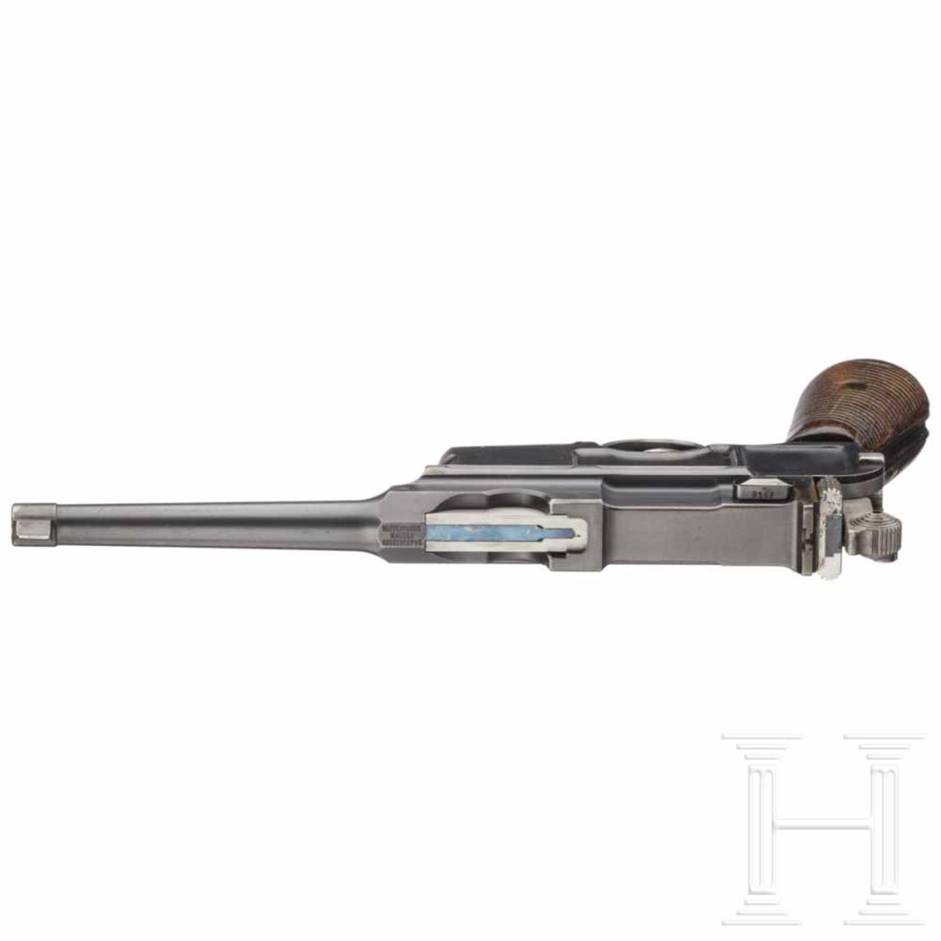 A Mauser C 96 - six-shot Cone hammer ("officer's version with reduced weight")Cal. 7,63 mm Mauser, - Bild 3 aus 3