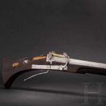 A heavy matchlock musket with musket fork rest from the Emden armoury, circa 1600Smoothbore
