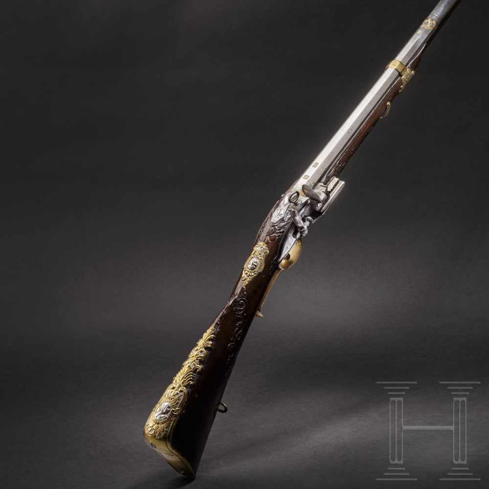 A deluxe miquelet rifle from a noble estate, Thomaso Contino of Pinerolo, circa 1720Two-stage