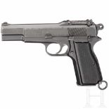 A Browning John Inglis HP pistol No. 1 Mk 1, with shoulder stock Kal. 9 mm Luger, Nr. 5CH1934,