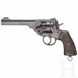 A Webley & Scott Mark VIKal. .455 Webley, Nr. 436678, nummerngleich. Trommel nachnummeriert.