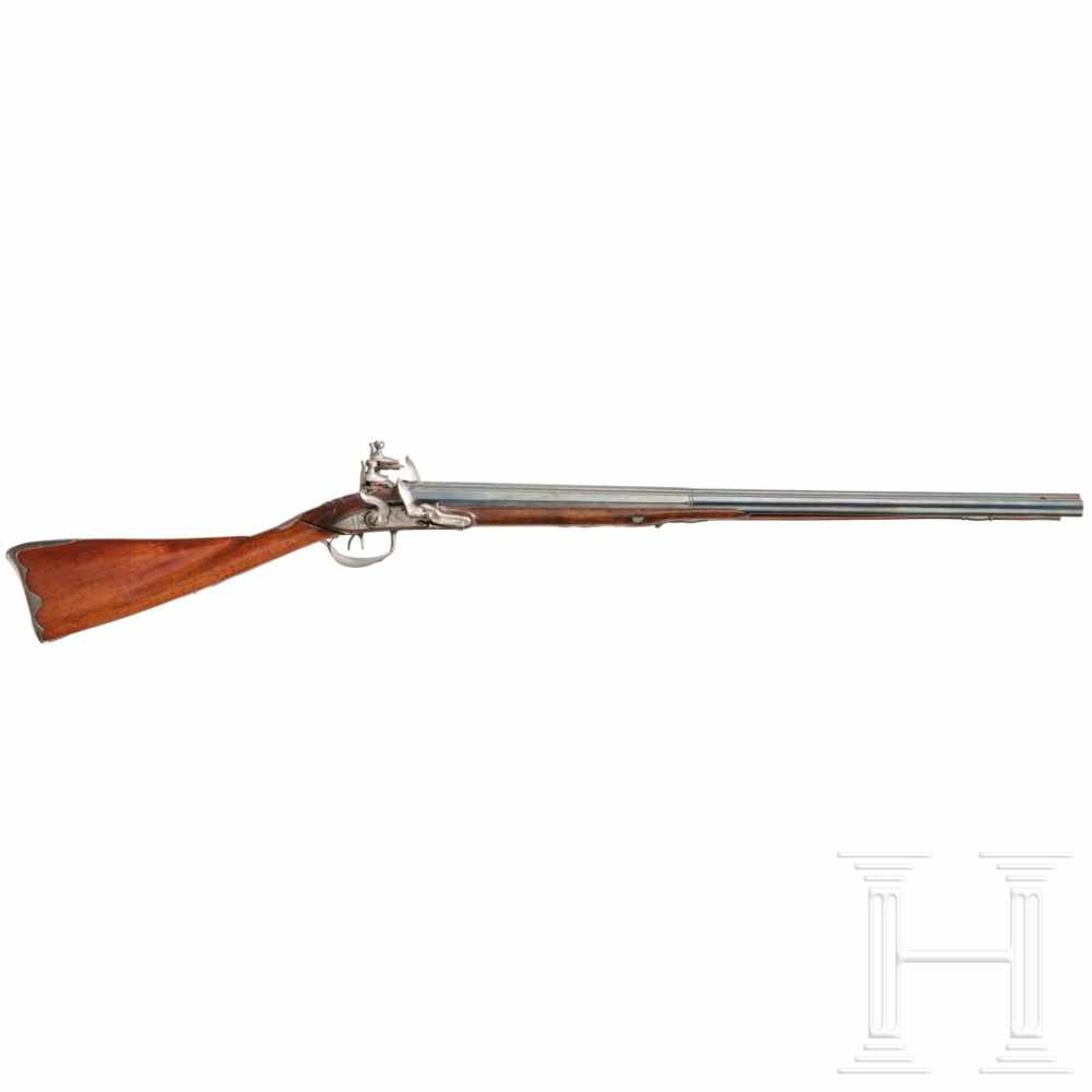 A side-by-side flintlock shotgun by Coletti in Dijon, ca. 1800Laufbündel aus oktagonalen, nach