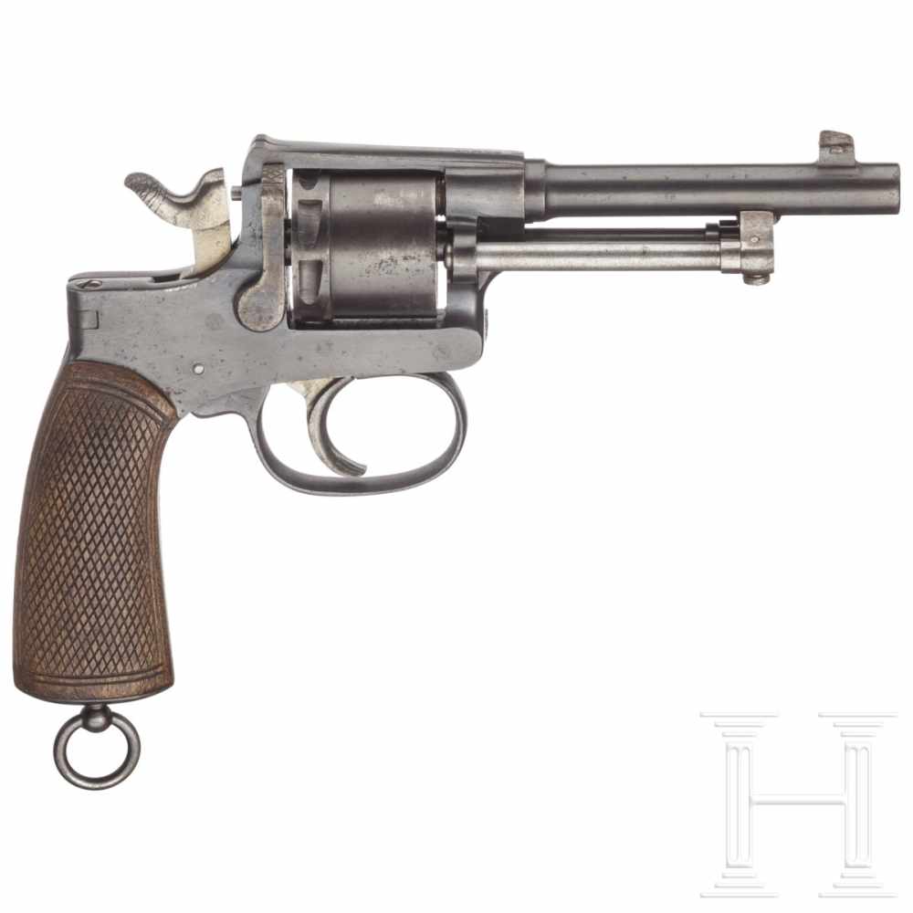 A Gasser M 1898 revolver with holsterKal. 8 mm Gasser, Nr. 135174. Nummerngleich. Narbiger Lauf. - Image 2 of 4