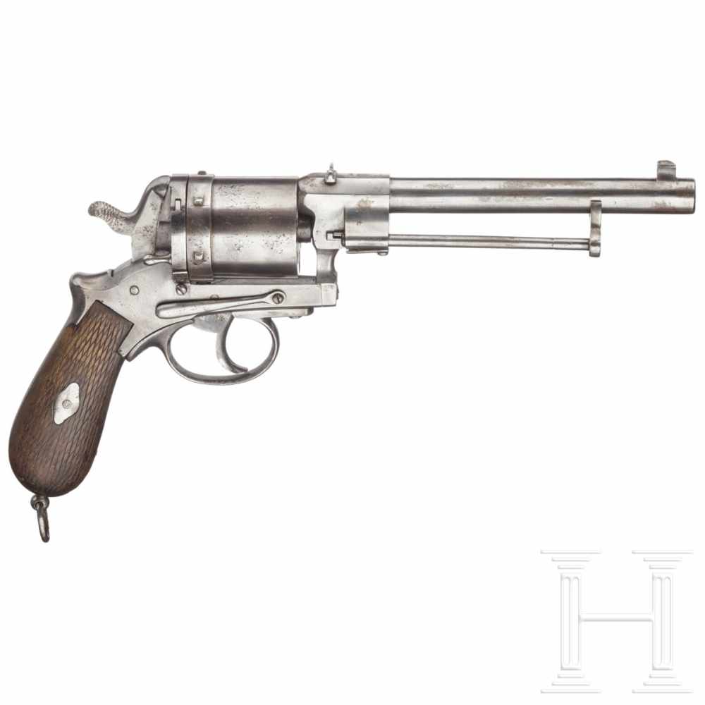 A Gasser M 1870 navy revolverKal. 11,3 mm Gasser, Nr. 12794. Nummerngleich. Rauer, narbiger Lauf. - Image 2 of 3