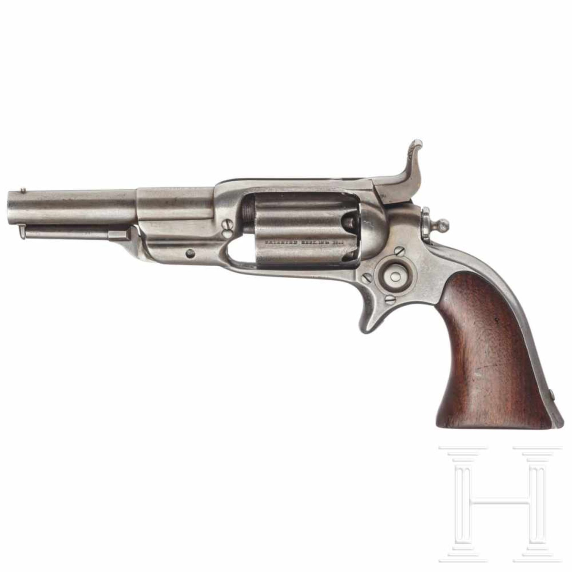 A Colt Model 1855 Sidehammer Pocket Revolver, so called "Root Model", model 5Kal. .31 Blackpowder, - Bild 3 aus 6