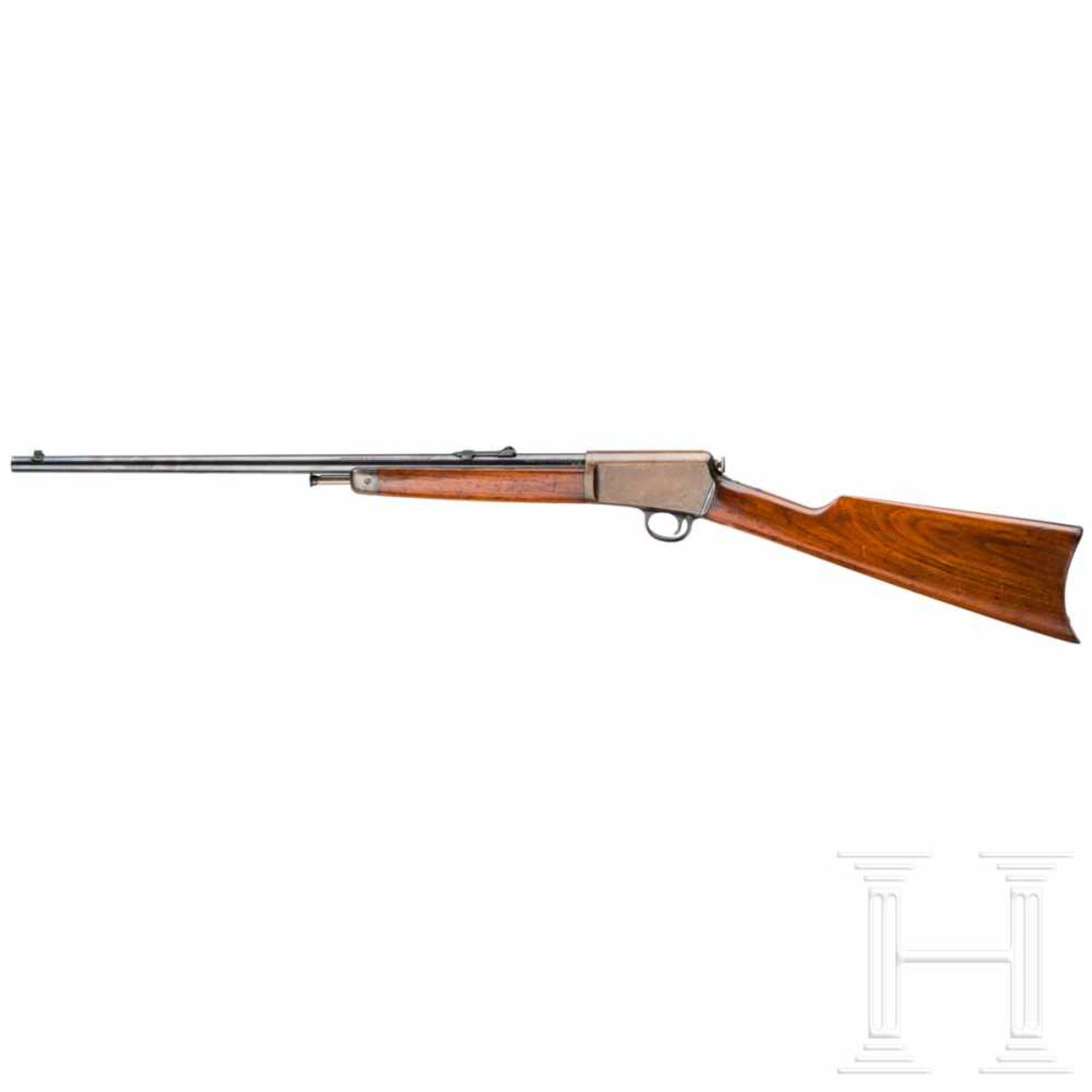 A Winchester Model 1903Kal. .22 Win., Nr. 80532. Blanker Lauf, Länge 20". . Fertigung 1913. - Bild 2 aus 2