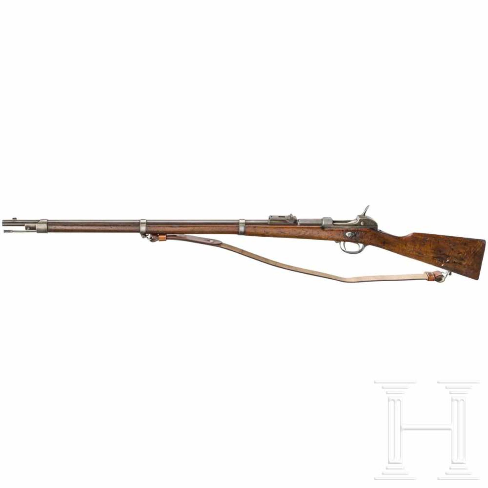 A M 1869 Werder n.M. rifle, OEWGKal. 11,15x60R M71, Nr. 1608, nummerngleich inkl. Schrauben. - Bild 2 aus 2