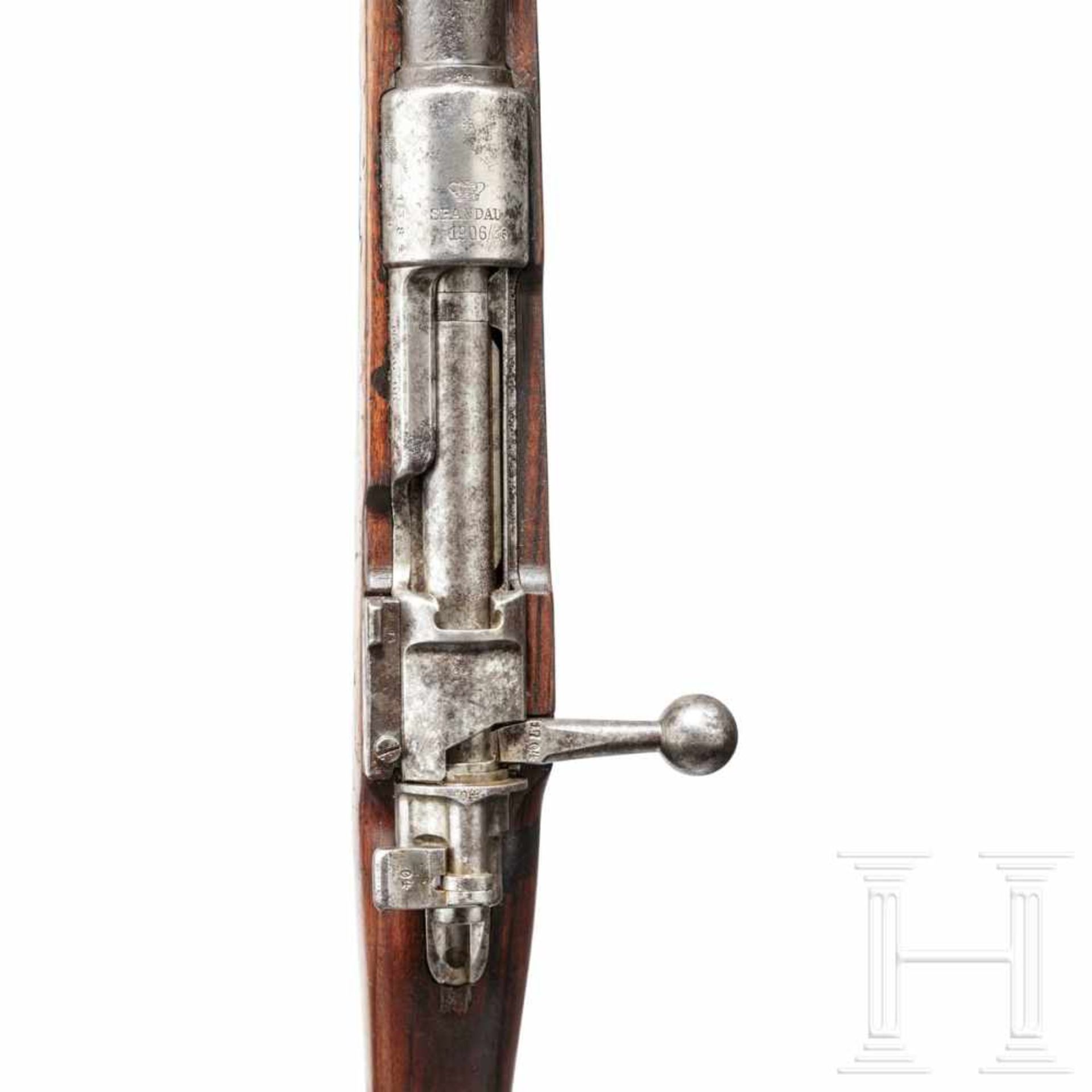 A rifle 98, Spandau 1906/16, "Sterngewehr"Kal. 8x57 IS, Nr. 1384 / 1, nachnummeriert auf der - Bild 3 aus 3