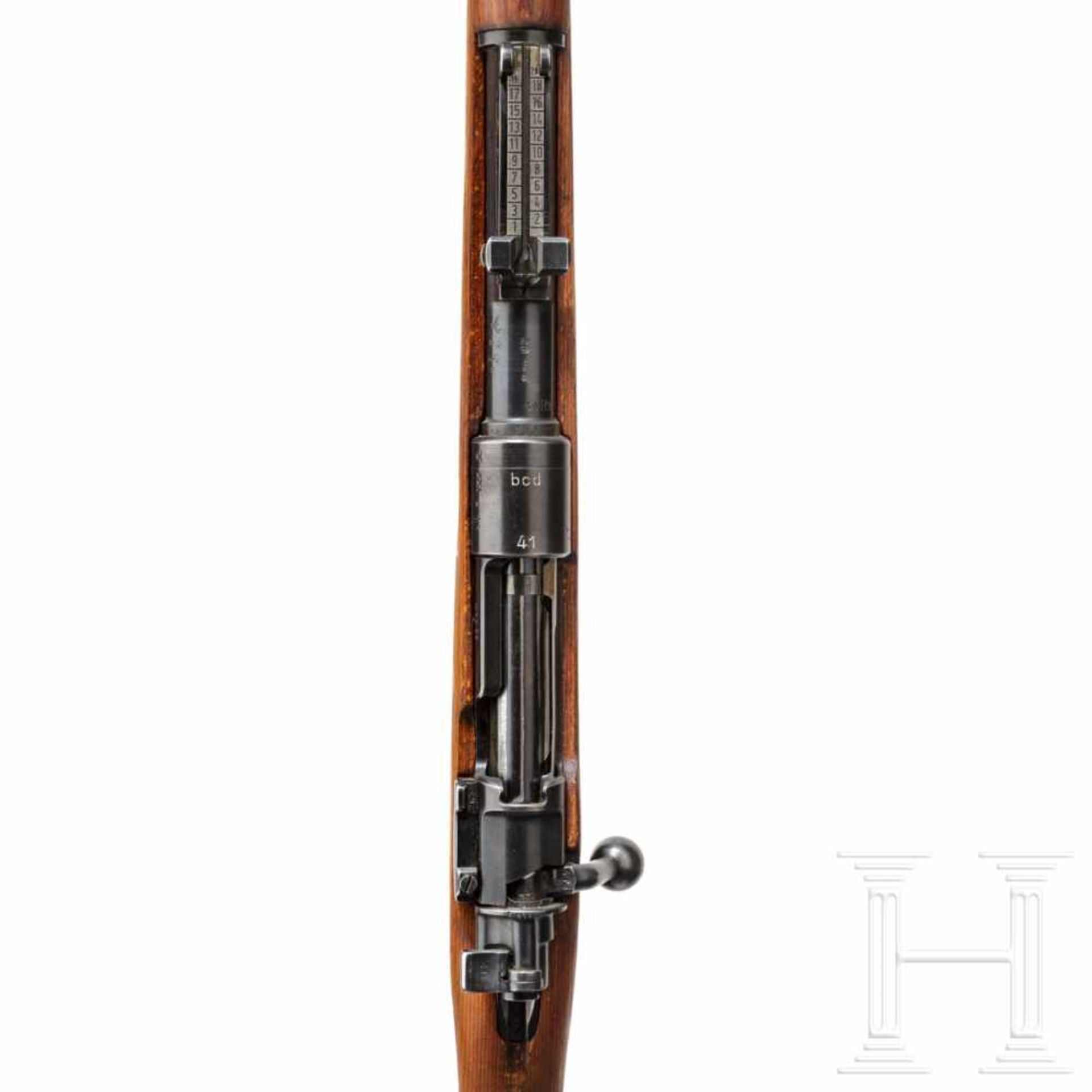 A carbine 98 k, code "bcd - 41"Kal. 8x57 IS, Nr. 415a, nummerngleich bis auf Magazinkasten und - Bild 3 aus 3