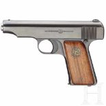 An Ortgies pistol in cal. 9 mm short, export model with holsterKal. 9 mm Brown. kurz, Nr. 141551,