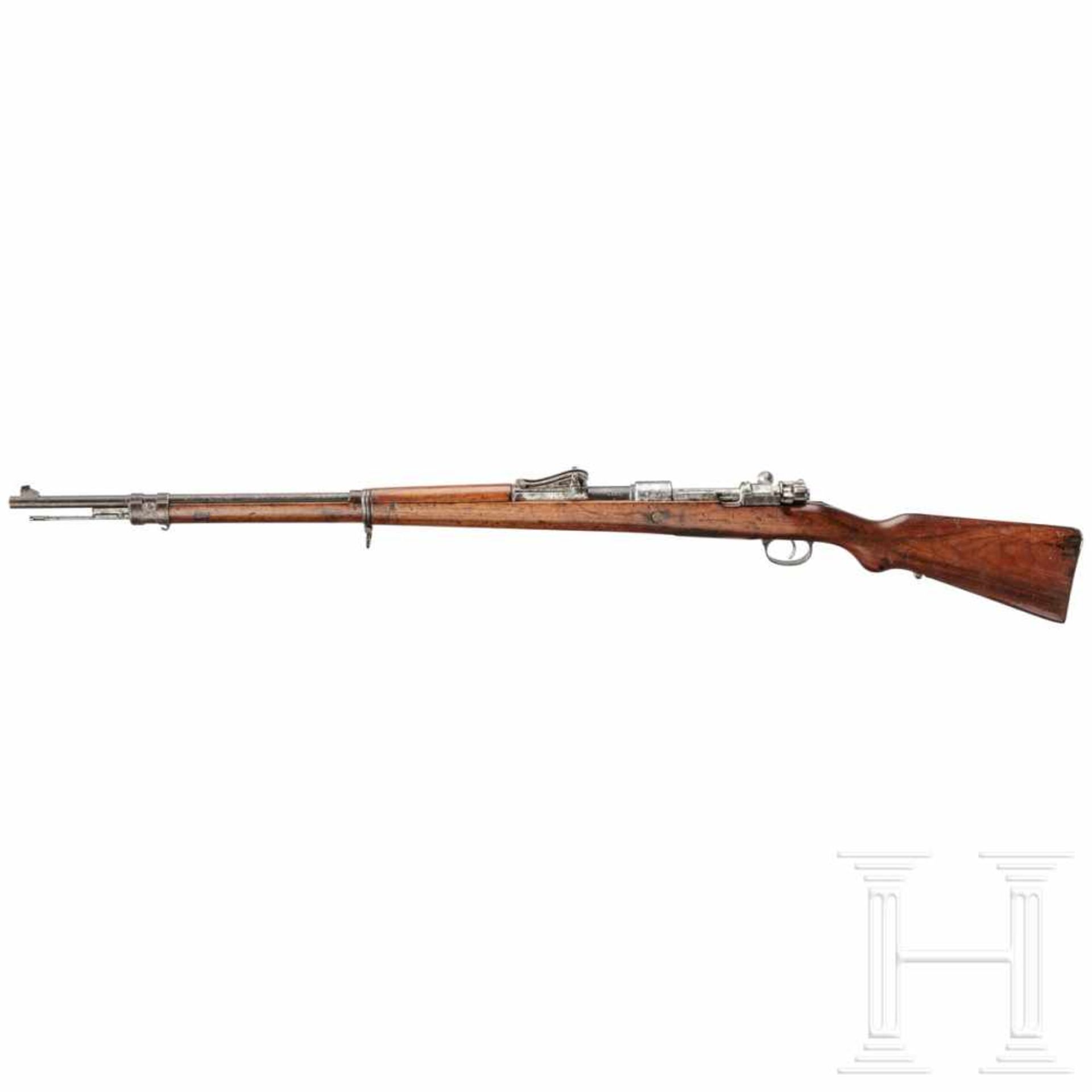 A rifle 98, Spandau 1906/16, "Sterngewehr"Kal. 8x57 IS, Nr. 1384 / 1, nachnummeriert auf der - Bild 2 aus 3