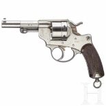 A M 1873 revolver, St. EtienneKal. 11 mm frz. Ord., Nr. H 7699, nummerngleich. Blanker Lauf.