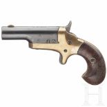 A Colt Model 3 (Thuer) DeringerKal. .41 RF, Nr. 9595, matter, leicht rauer Lauf, darauf die